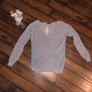 Silver sweater, NWT